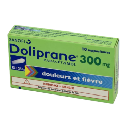 DOLIPRANE 300MG SUP BT10