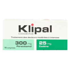 KLIPAL CODEI.300MG/25MG CPR 16