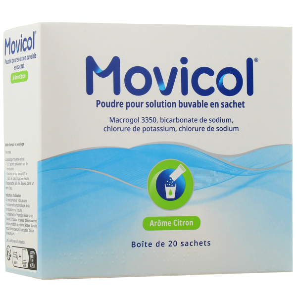 Movicol citron sachet laxatif