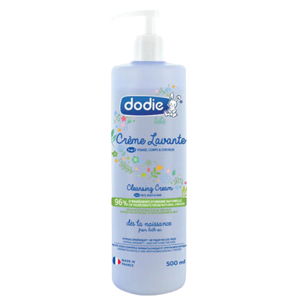 Crème Lavante Dodie Visage, Corps et Cheveux 500ml