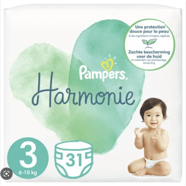 Pampers Harmonie Taille 5, 31 Couches disponible et en vente à La