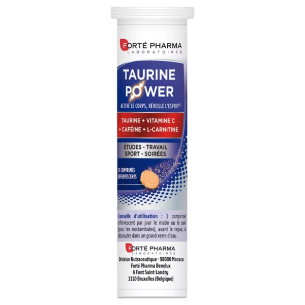 Forté pharma taurine power énergie et vitalité 15x