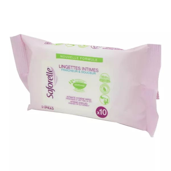 Lingettes Intimes Pocket - Peaux et Muqueuses Sensibles x10