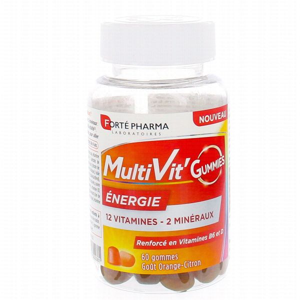 Multi'vit gummies energie Orange - citron