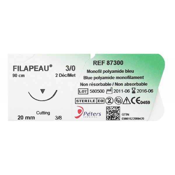 Fil Suture 3/0 Filapeau Peters surgical