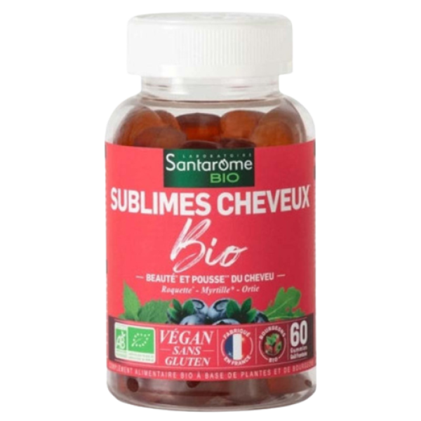 Sublime Cheveux Bio Pousse Du Cheveu 60 Gummies