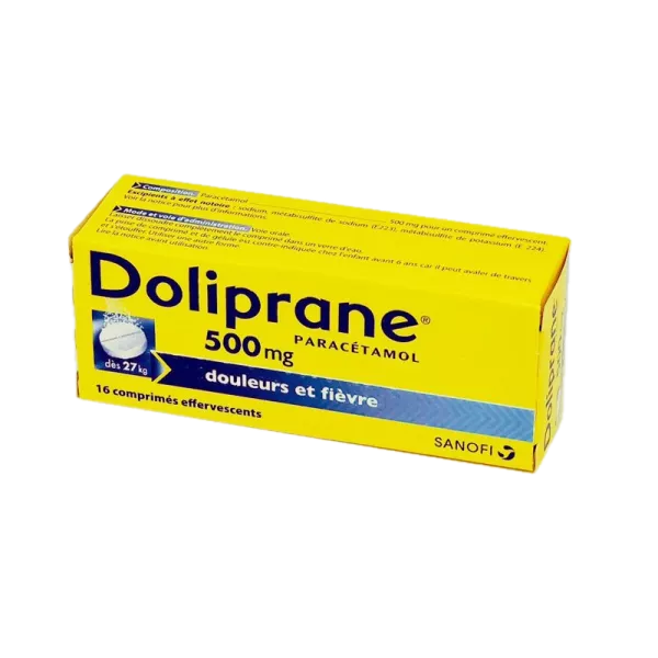 DOLIPRANE 500MG CPR EFFV TB16