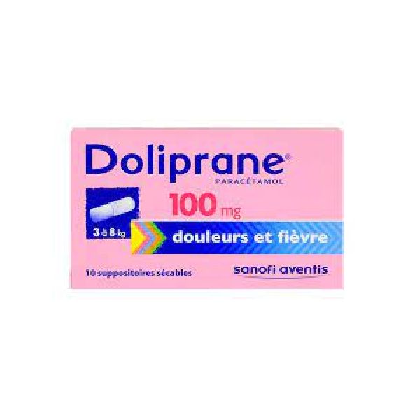 DOLIPRANE 100MG SUP BT10